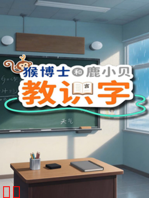 猴博士和鹿小贝教识字